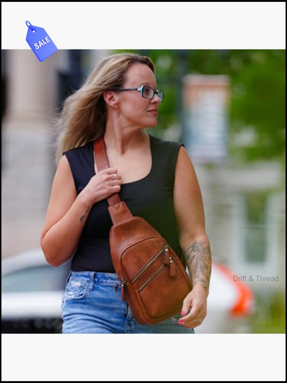 Unisex Multi-Pocket Concealed Carry Sling Bag Crossbody Backpack - Picture 2 of 6